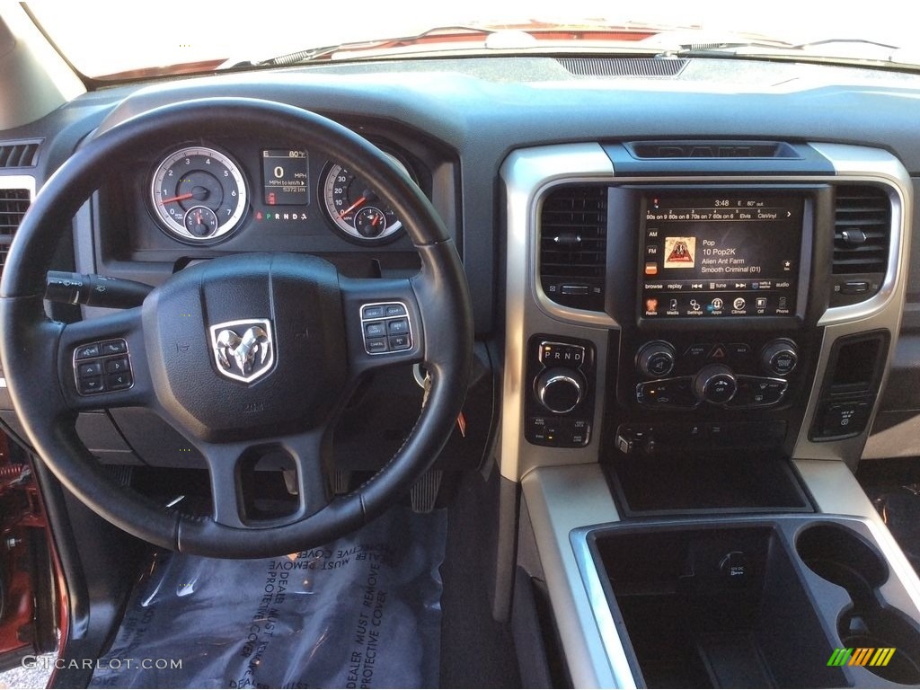 2014 1500 SLT Quad Cab 4x4 - Deep Cherry Red Crystal Pearl / Black/Diesel Gray photo #18