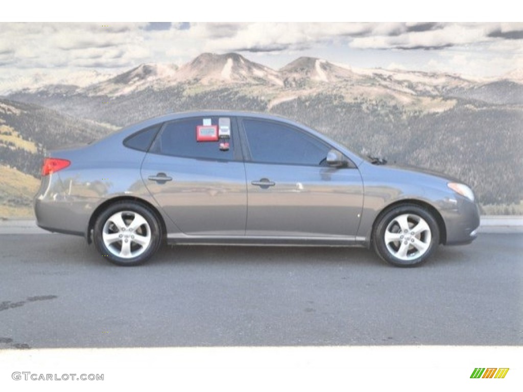 2009 Elantra SE Sedan - Carbon Gray / Gray photo #2