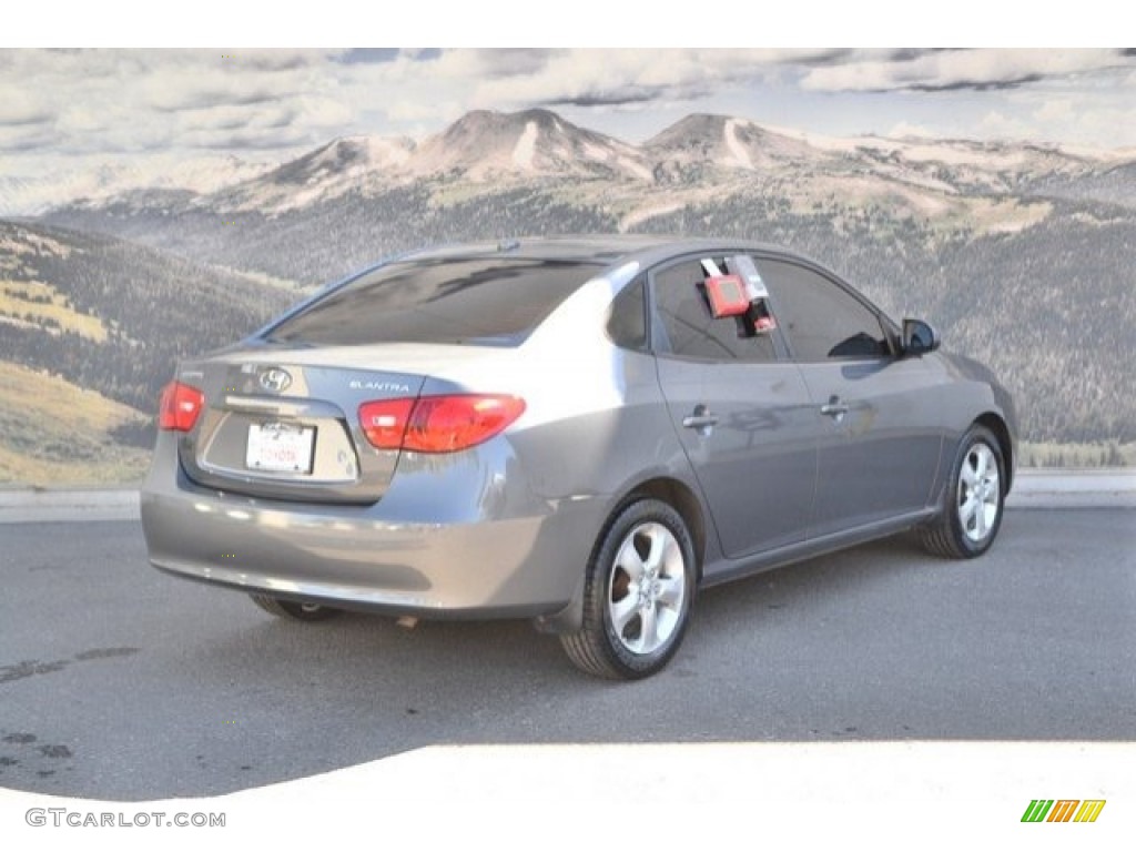 2009 Elantra SE Sedan - Carbon Gray / Gray photo #3