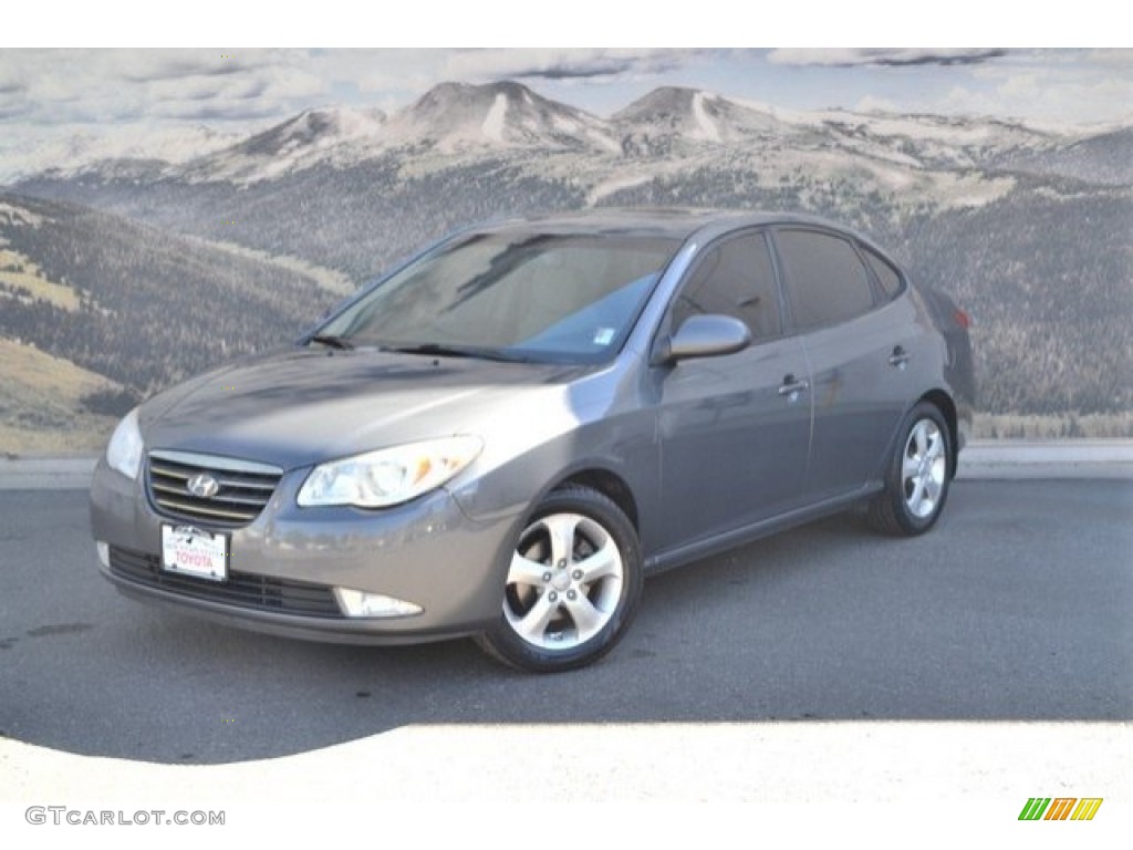 2009 Elantra SE Sedan - Carbon Gray / Gray photo #5