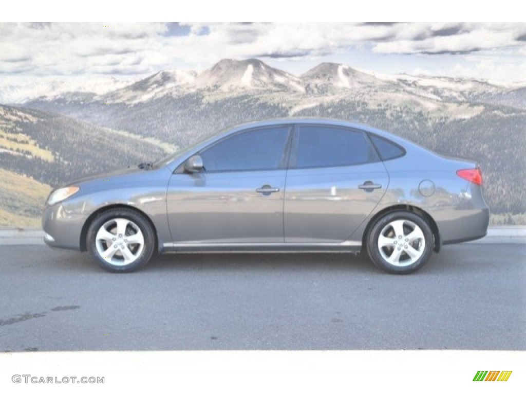 2009 Elantra SE Sedan - Carbon Gray / Gray photo #6