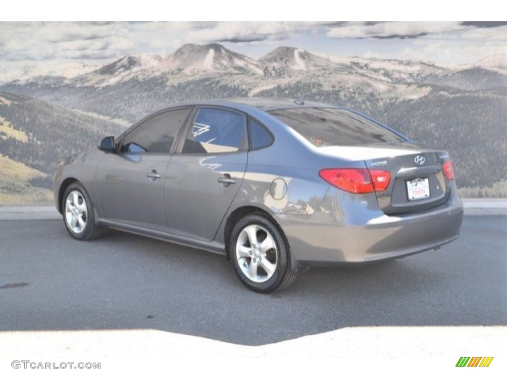 2009 Elantra SE Sedan - Carbon Gray / Gray photo #8