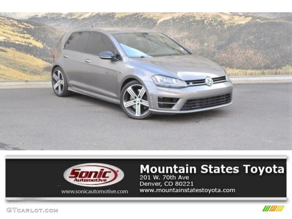 2016 Golf R 4Motion - Limestone Gray Metallic / Black photo #1
