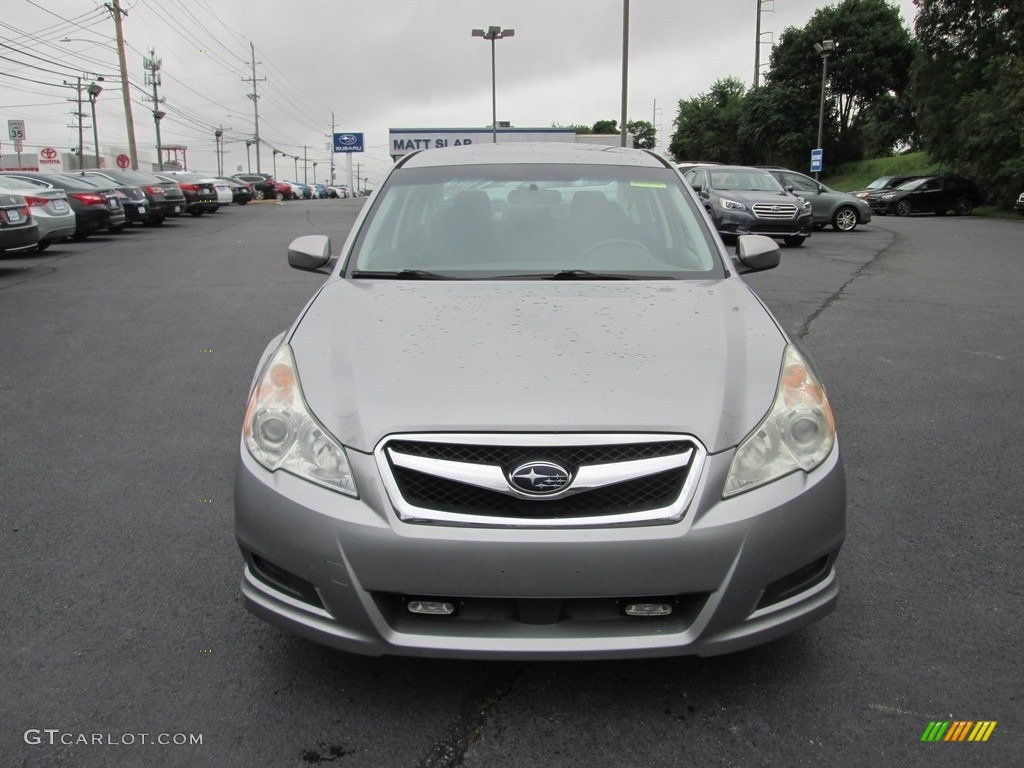 2010 Legacy 2.5i Premium Sedan - Steel Silver Metallic / Off Black photo #3