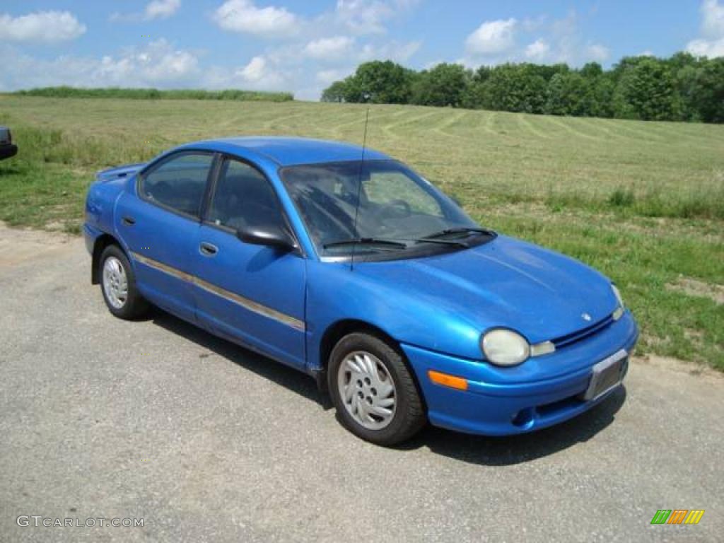 1998 Neon Highline Sedan - Intense Blue Pearl / Agate photo #3