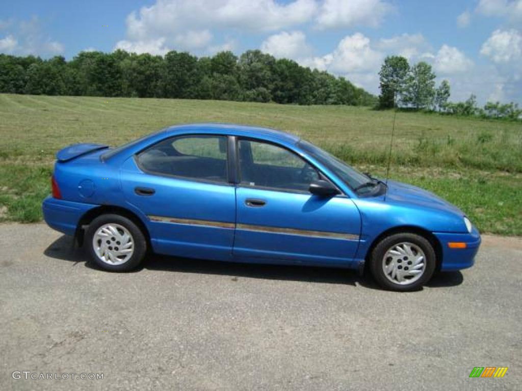 1998 Neon Highline Sedan - Intense Blue Pearl / Agate photo #4