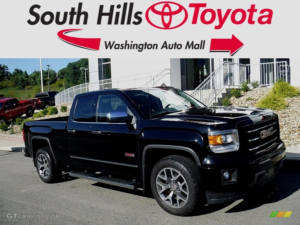 2014 Sierra 1500 SLT Double Cab 4x4 - Onyx Black / Jet Black photo #1