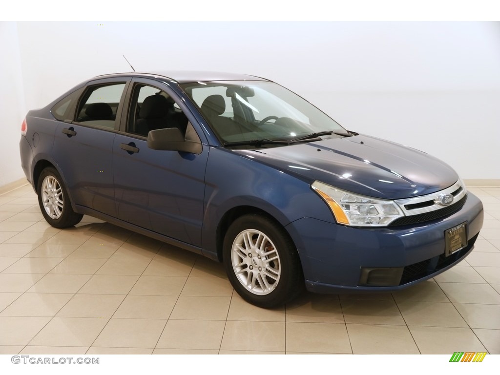 2009 Focus SE Sedan - Vista Blue Metallic / Charcoal Black photo #1