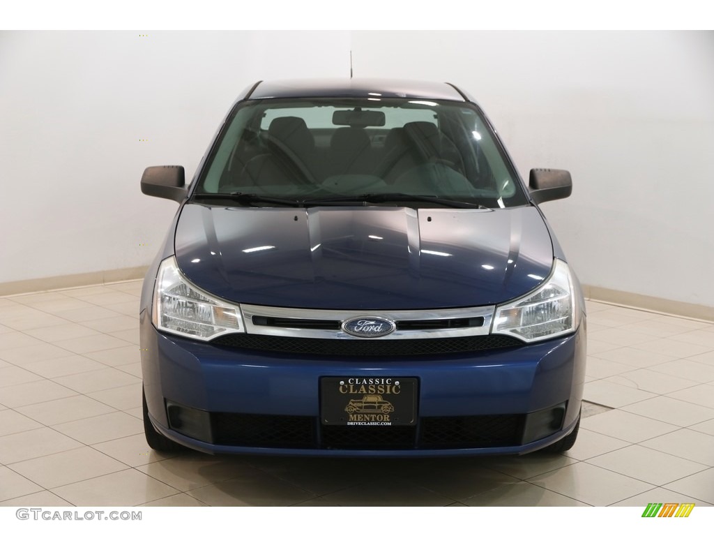 2009 Focus SE Sedan - Vista Blue Metallic / Charcoal Black photo #2