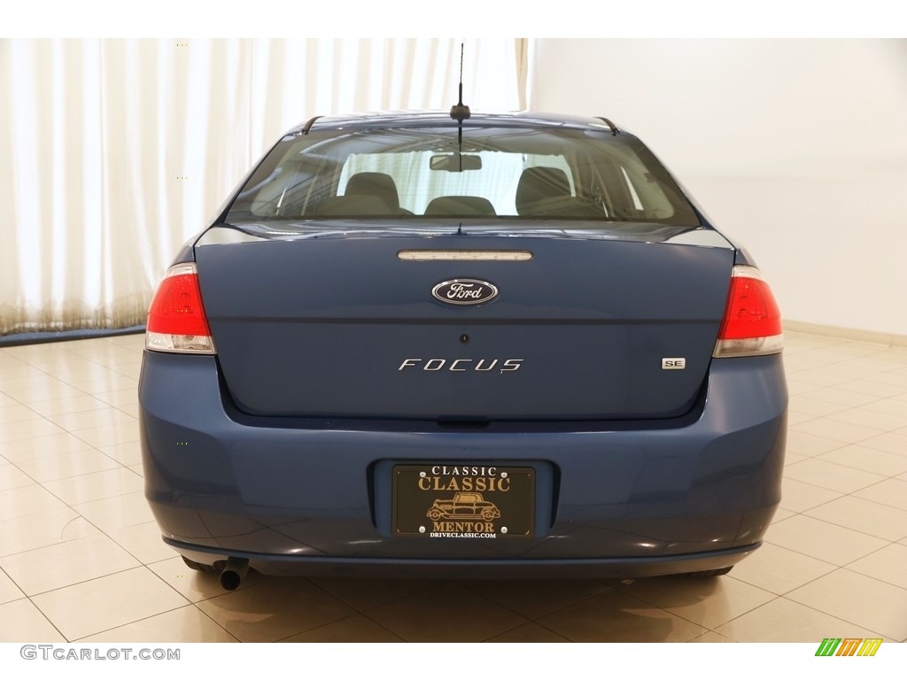 2009 Focus SE Sedan - Vista Blue Metallic / Charcoal Black photo #17