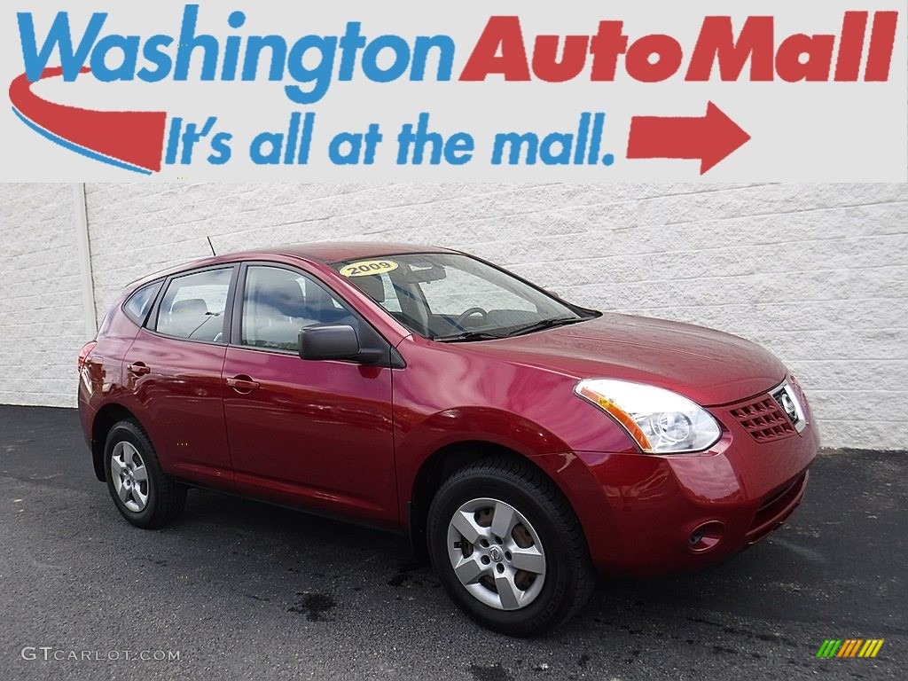 2009 Rogue S AWD - Venom Red / Gray photo #1