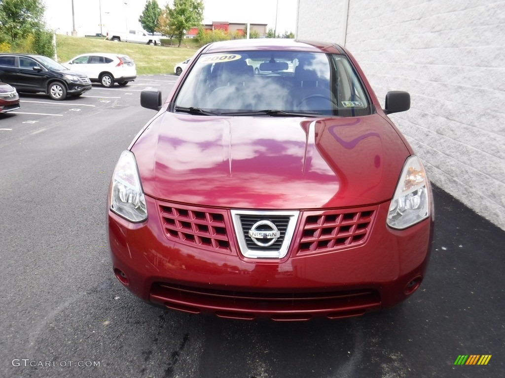 2009 Rogue S AWD - Venom Red / Gray photo #4