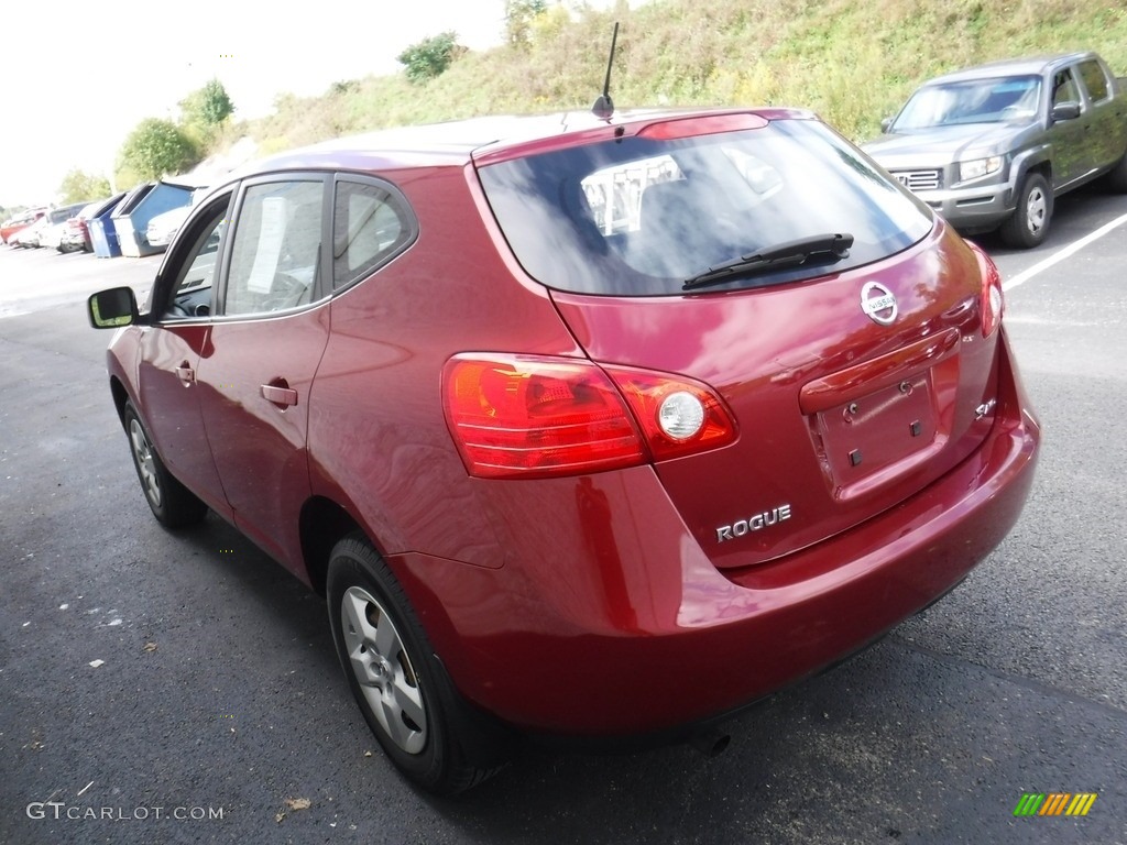 2009 Rogue S AWD - Venom Red / Gray photo #6