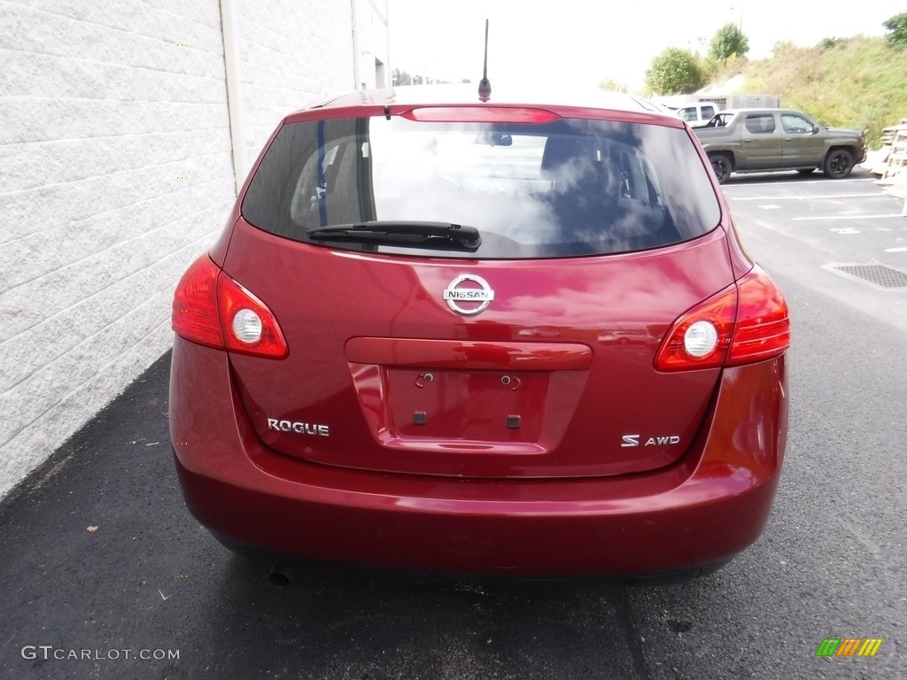 2009 Rogue S AWD - Venom Red / Gray photo #7