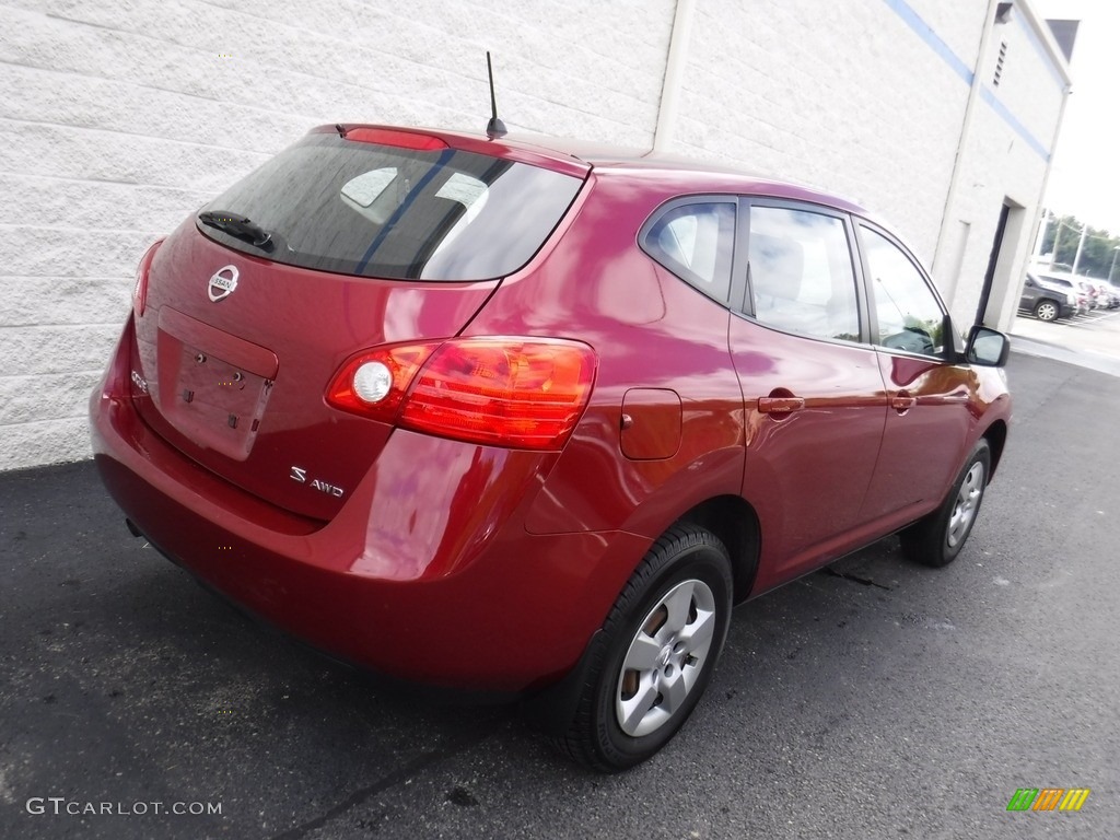 2009 Rogue S AWD - Venom Red / Gray photo #8