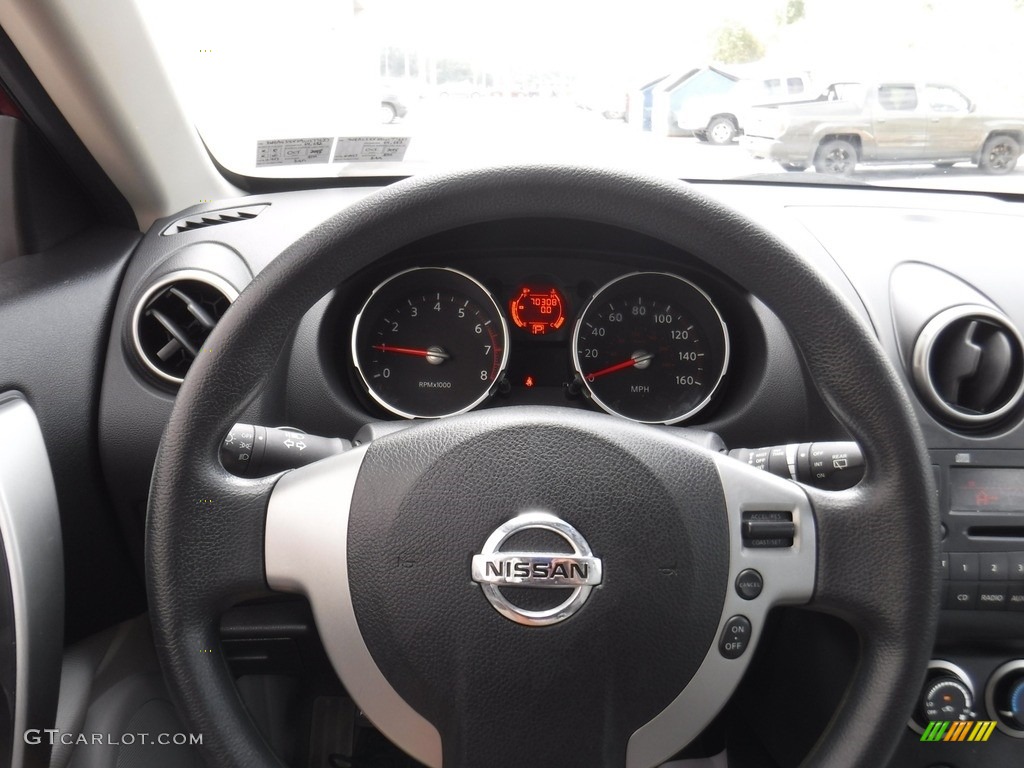 2009 Rogue S AWD - Venom Red / Gray photo #18