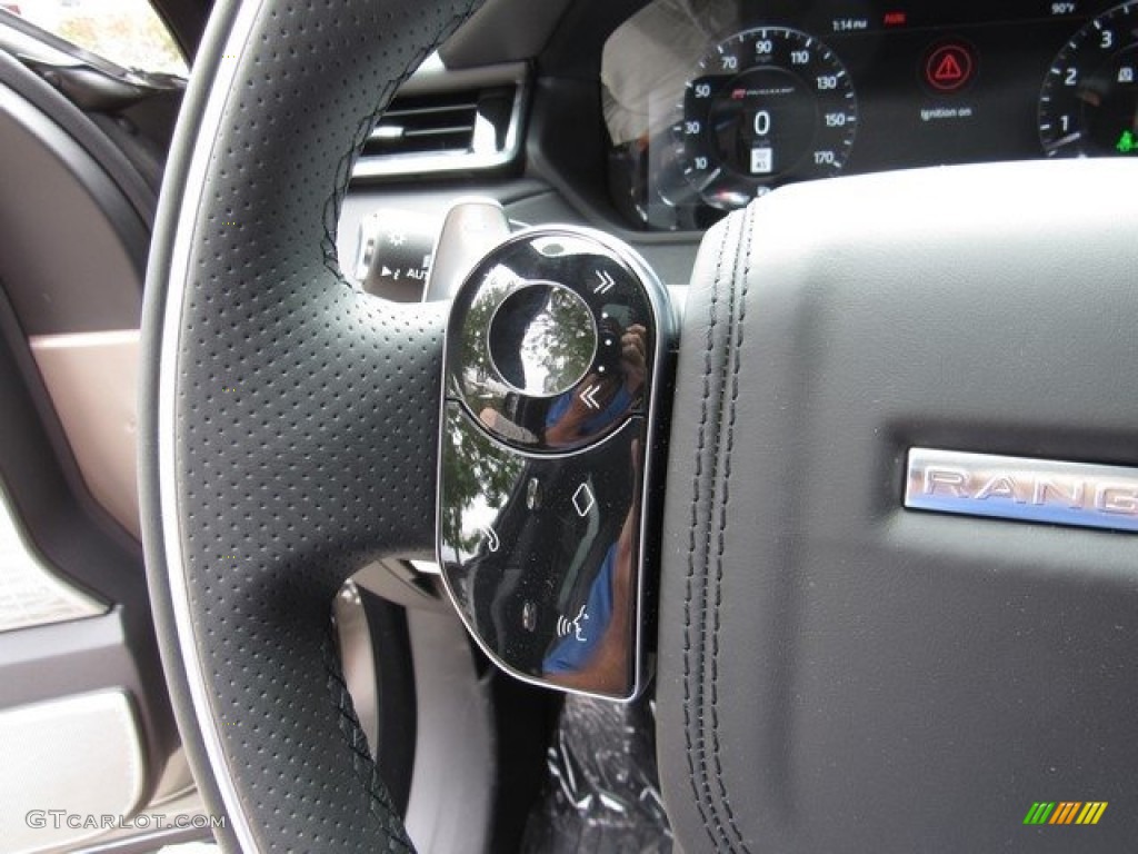 2019 Land Rover Range Rover Velar R-Dynamic HSE Ebony Steering Wheel Photo #129395978