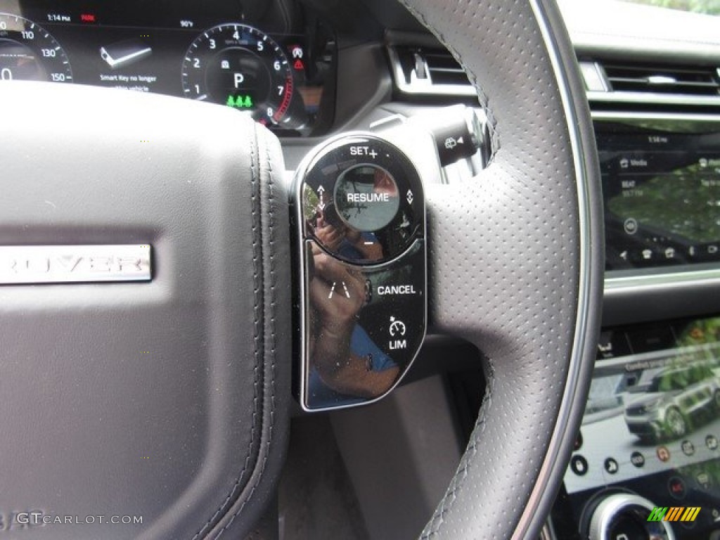 2019 Land Rover Range Rover Velar R-Dynamic HSE Ebony Steering Wheel Photo #129395990