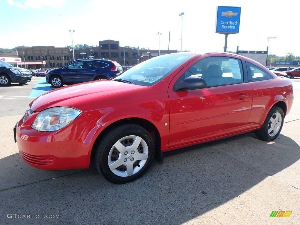 2008 Cobalt LS Coupe - Victory Red / Gray photo #8