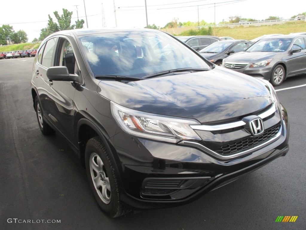 2015 CR-V LX AWD - Crystal Black Pearl / Black photo #7