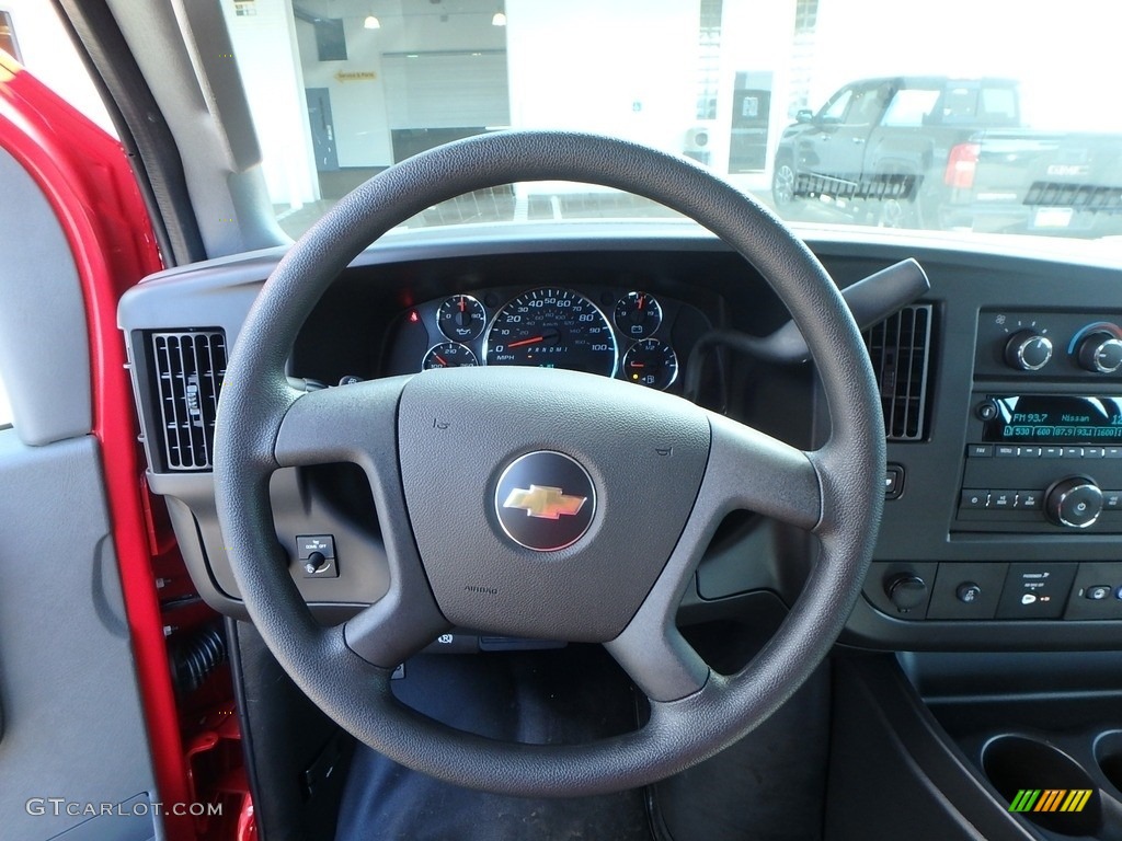 2018 Chevrolet Express 2500 Cargo WT Medium Pewter Steering Wheel Photo #129397004