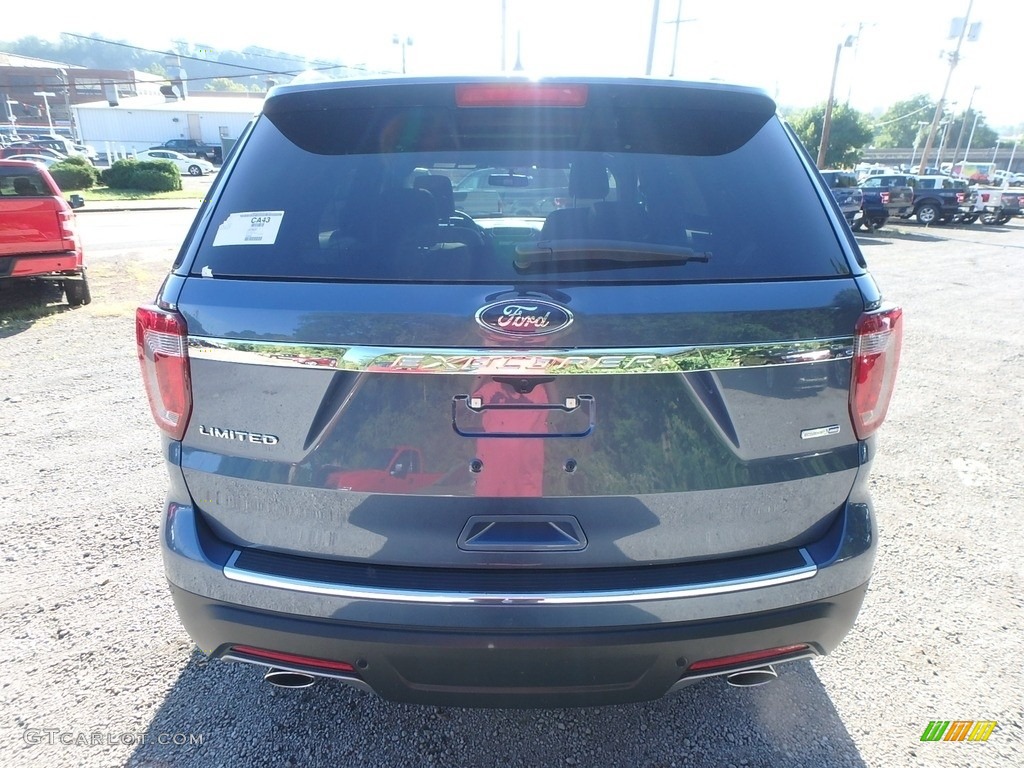 2018 Explorer Limited 4WD - Blue Metallic / Medium Stone photo #3