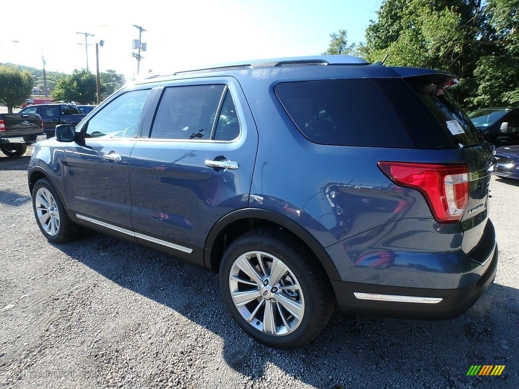 2018 Explorer Limited 4WD - Blue Metallic / Medium Stone photo #4