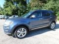 2018 Blue Metallic Ford Explorer Limited 4WD  photo #6