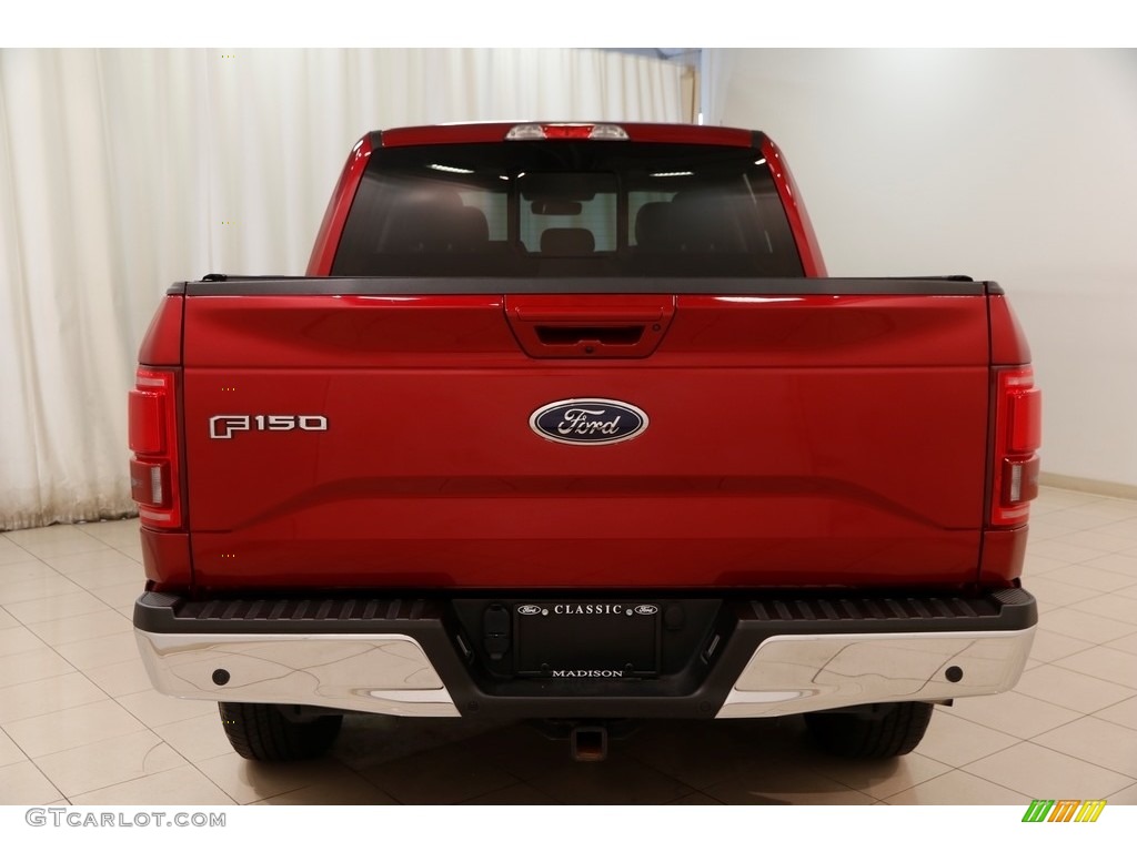 2017 F150 Lariat SuperCrew 4X4 - Ruby Red / Black photo #25