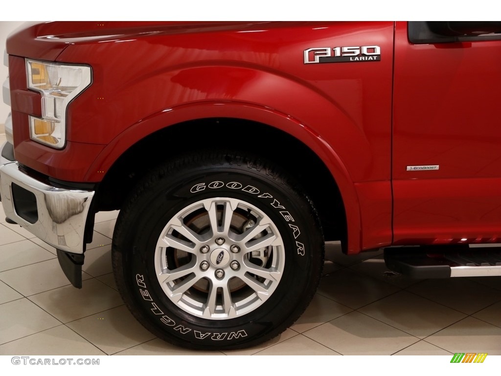 2017 F150 Lariat SuperCrew 4X4 - Ruby Red / Black photo #27