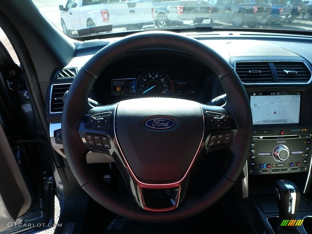 2018 Explorer Limited 4WD - Blue Metallic / Medium Stone photo #16