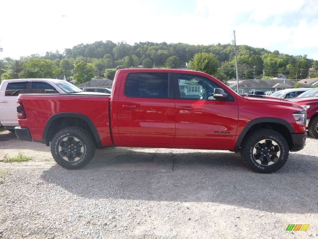 2019 1500 Rebel Crew Cab 4x4 - Flame Red / Black/Red photo #6
