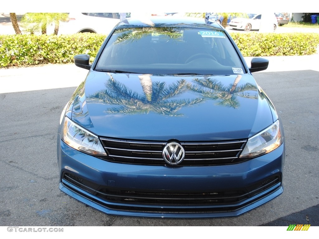 2016 Jetta S - Silk Blue Metallic / Titan Black photo #3