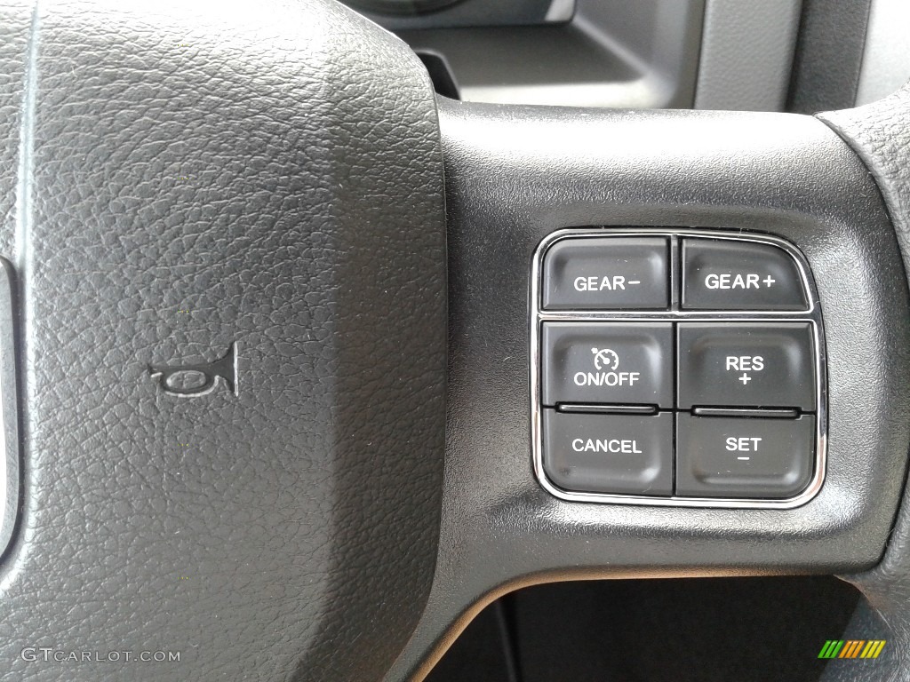 2019 Ram 1500 Classic Tradesman Regular Cab Black/Diesel Gray Steering Wheel Photo #129401715