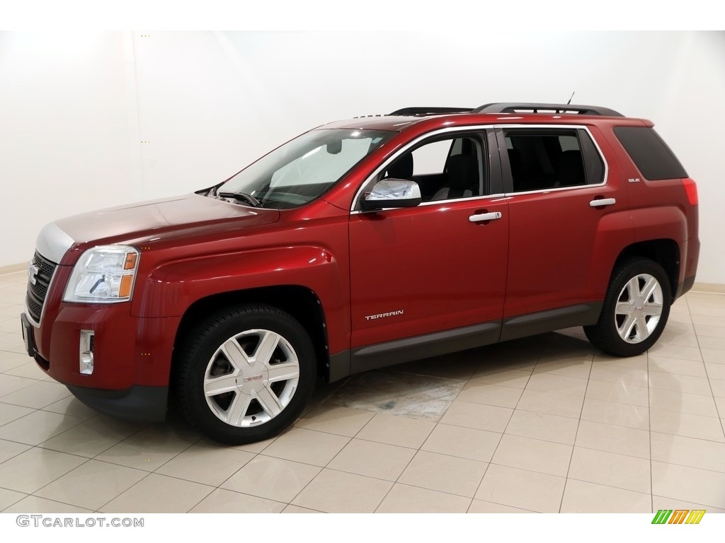 2011 Terrain SLE AWD - Merlot Jewel Metallic / Light Titanium photo #3