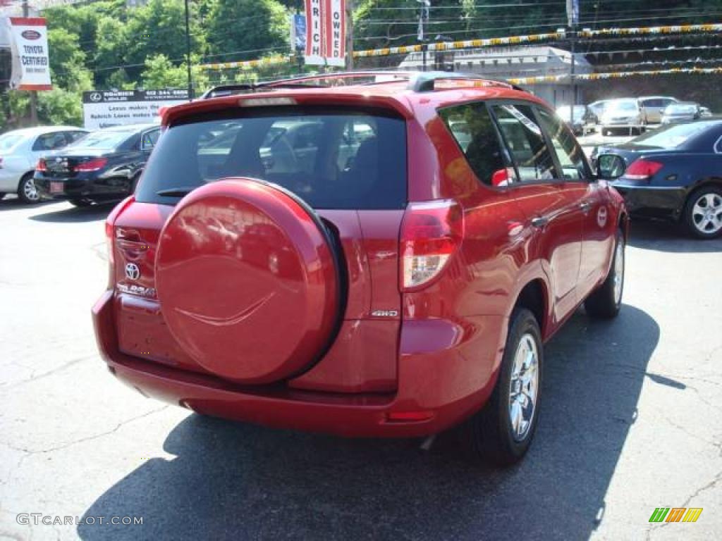 2007 RAV4 4WD - Barcelona Red Pearl / Ash Gray photo #4