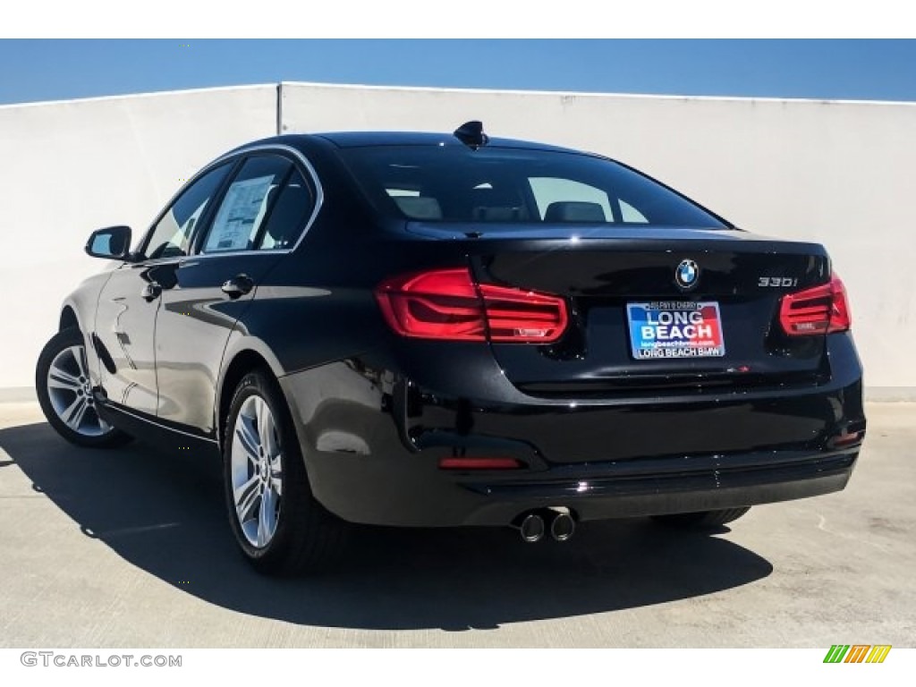 2018 3 Series 330i Sedan - Black Sapphire Metallic / Black photo #2