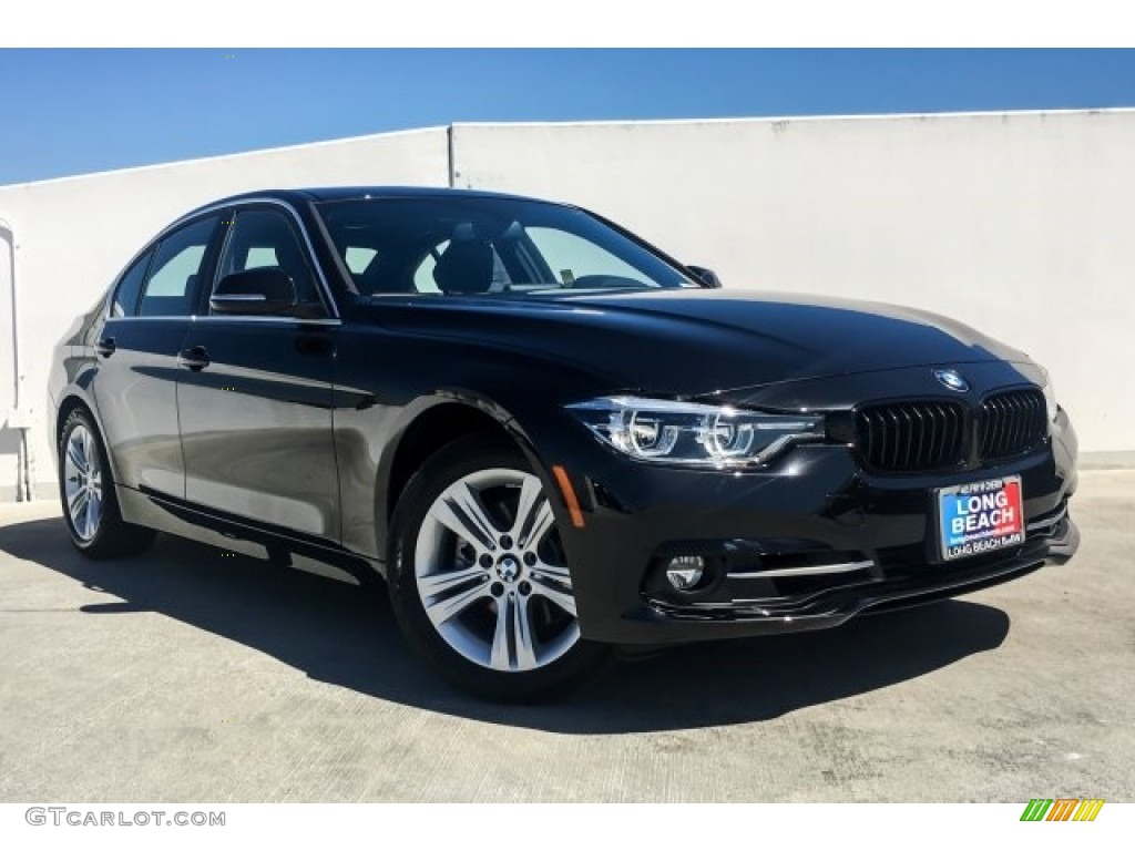 2018 3 Series 330i Sedan - Black Sapphire Metallic / Black photo #12