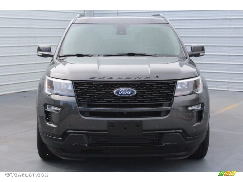 2018 Explorer Sport 4WD - Magnetic Metallic / Ebony Black photo #2