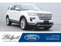 White Platinum 2018 Ford Explorer Limited