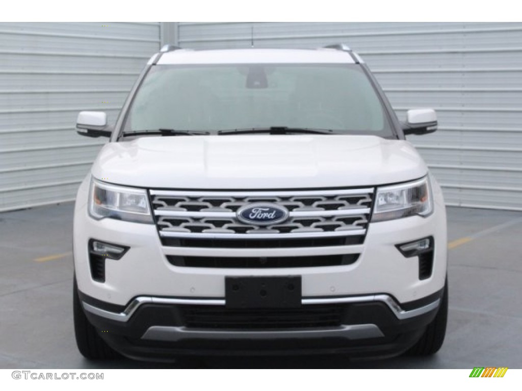 2018 Explorer Limited - White Platinum / Ebony Black photo #2