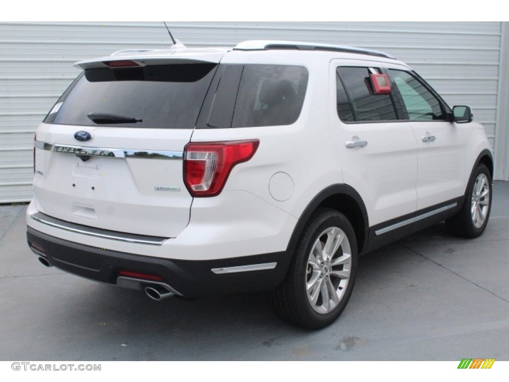 2018 Explorer Limited - White Platinum / Ebony Black photo #9