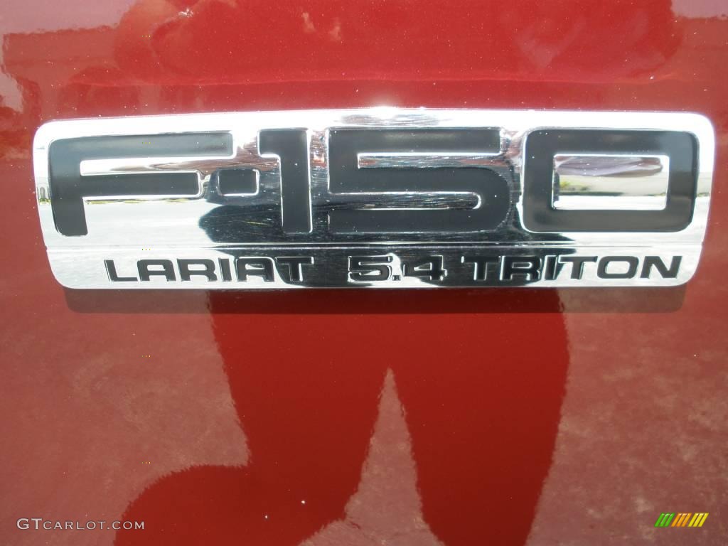2006 F150 Lariat SuperCrew 4x4 - Dark Toreador Red Metallic / Tan photo #10