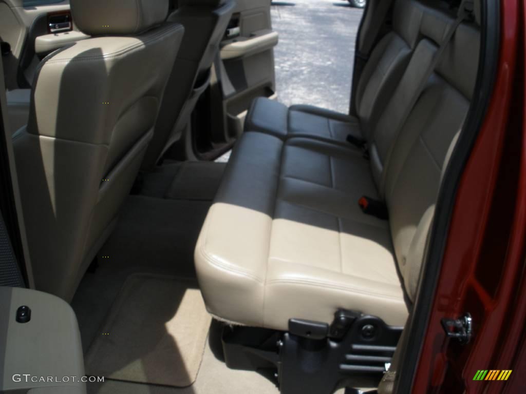 2006 F150 Lariat SuperCrew 4x4 - Dark Toreador Red Metallic / Tan photo #20
