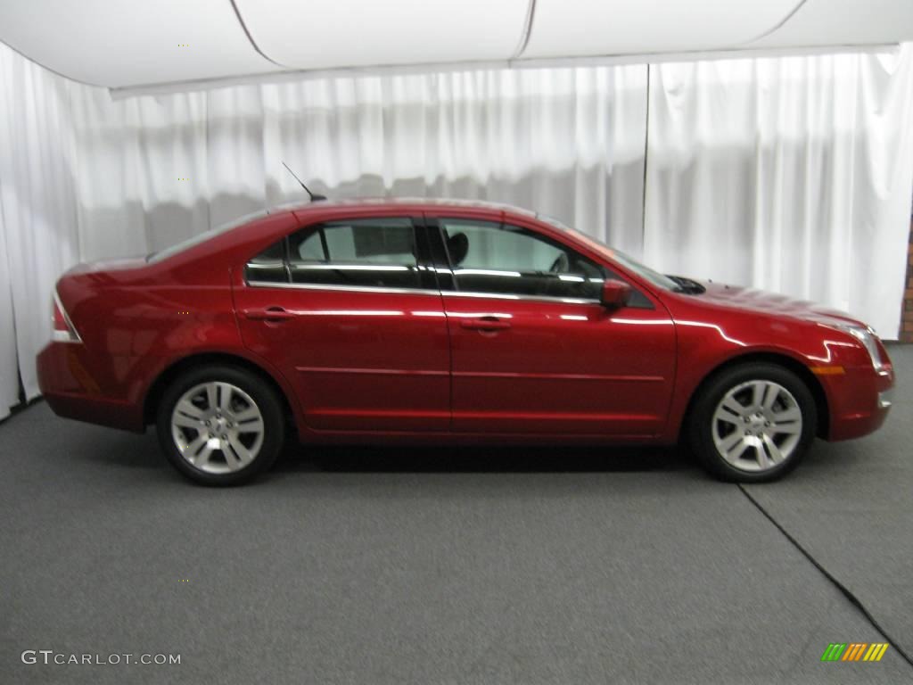 2008 Fusion SEL V6 - Redfire Metallic / Charcoal Black photo #2