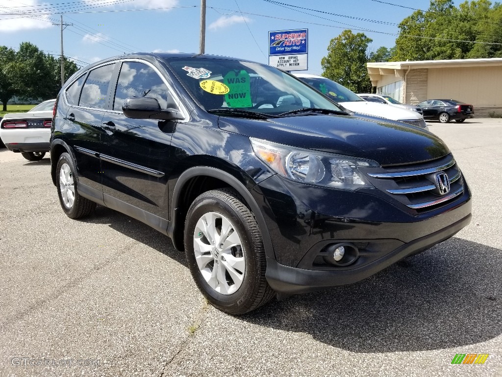 2013 CR-V EX AWD - Crystal Black Pearl / Black photo #2