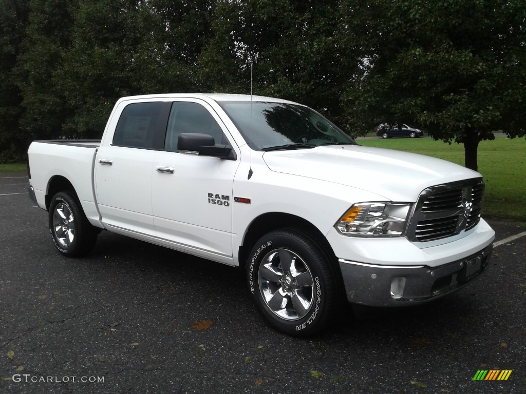 2018 1500 Big Horn Crew Cab 4x4 - Bright White / Black/Diesel Gray photo #4