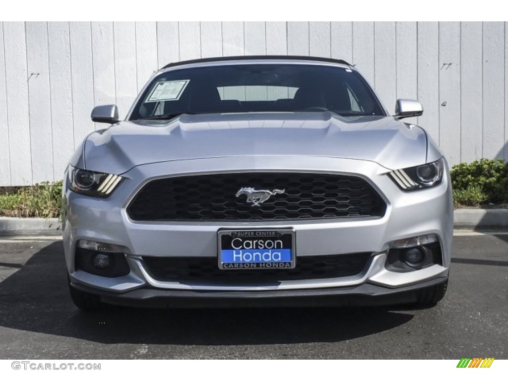 2017 Mustang EcoBoost Premium Convertible - Ingot Silver / Ebony photo #2