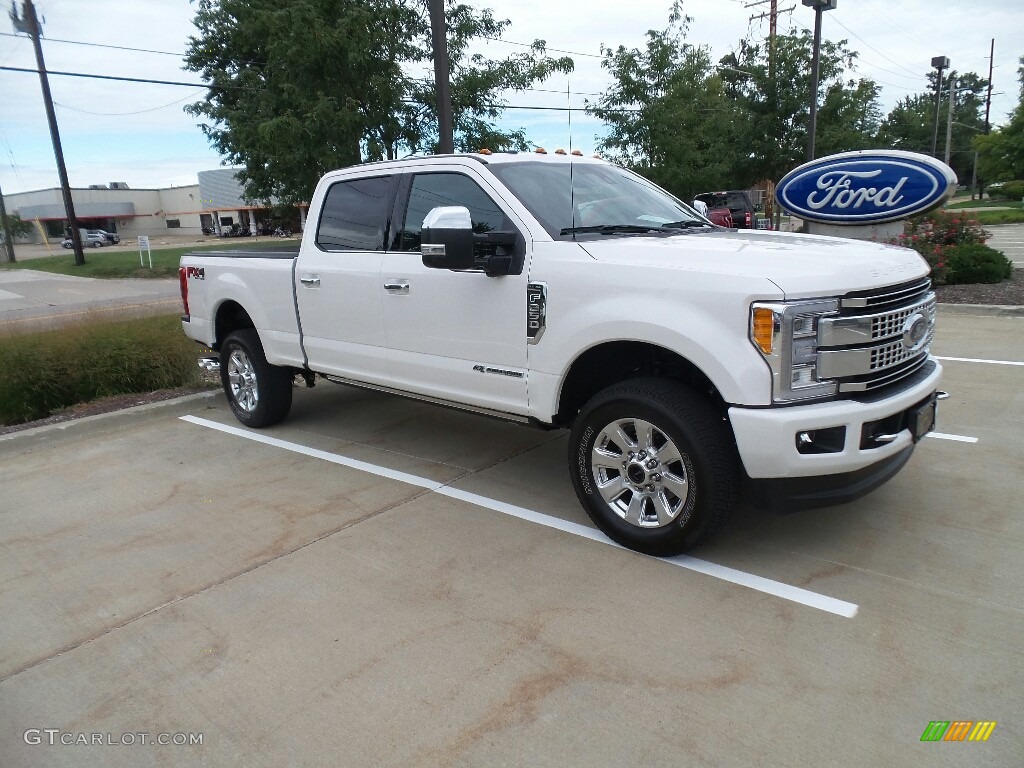 2018 F250 Super Duty Platinum Crew Cab 4x4 - Oxford White / Black photo #1