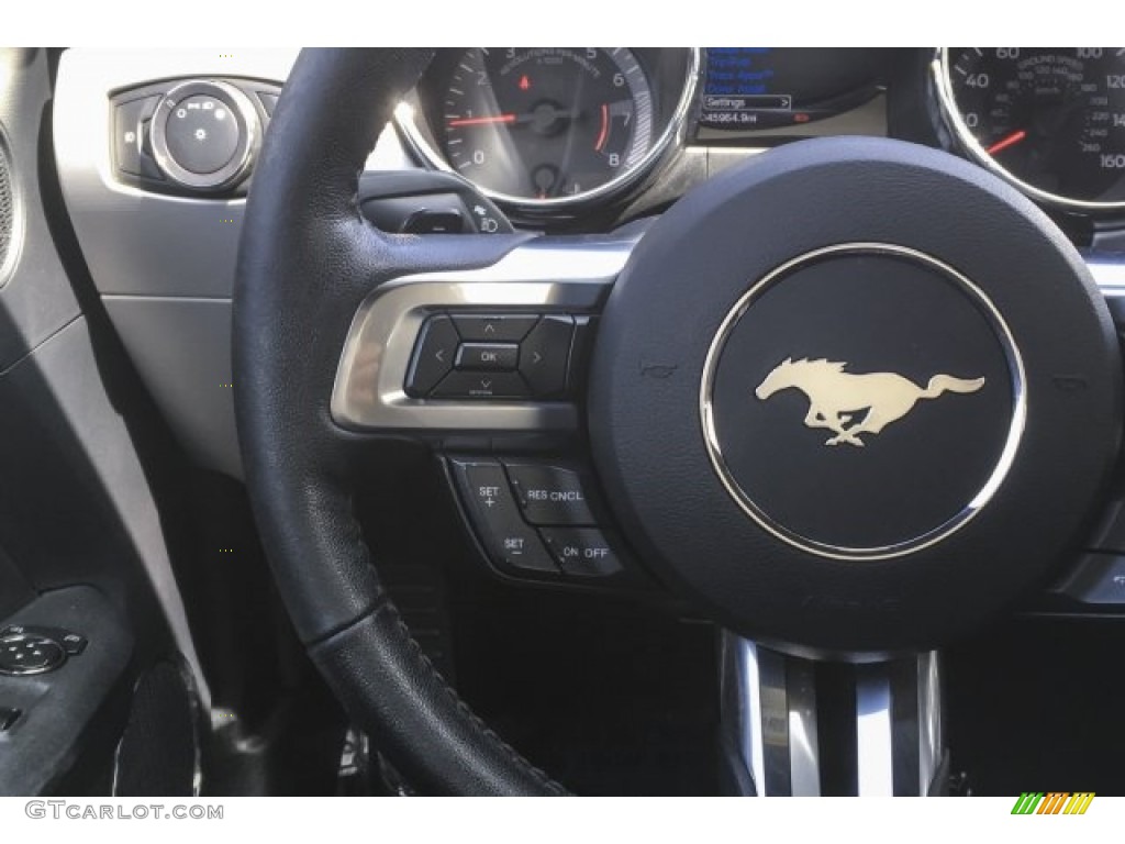 2017 Mustang EcoBoost Premium Convertible - Ingot Silver / Ebony photo #19